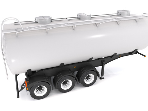 Trailer Tangki Model 3D