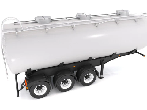 टैंक ट्रेलर 3D मॉडल