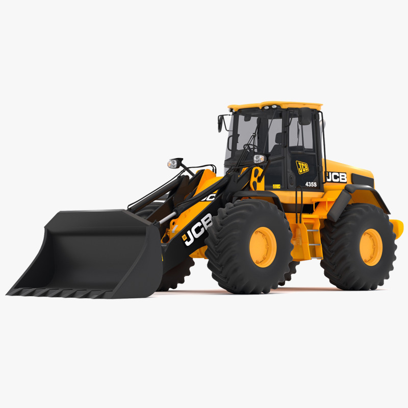 JCB 435s Yükleyici 02 3D Model .c4d .max .obj .3ds .fbx .stl .blend
