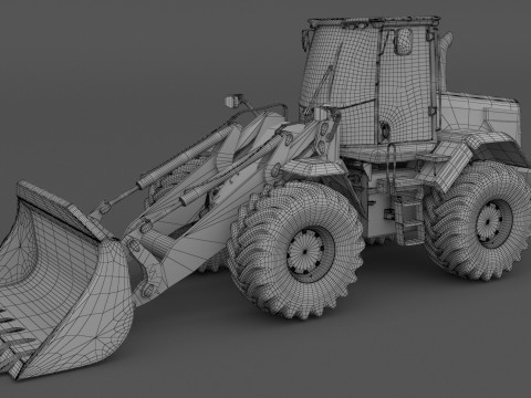 JCB 435s Yükleyici 02 3D Model
