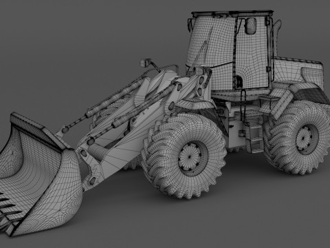 JCB 435s Yükleyici 02 3D Model
