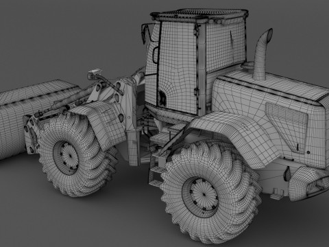 JCB 435s Yükleyici 02 3D Model