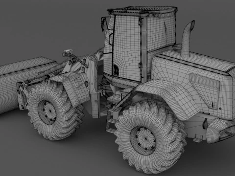 JCB 435s Loader 02 3D Model