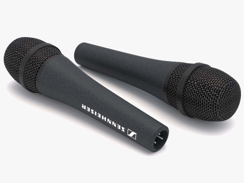 Вокальный микрофон Sennheiser E845 3D Модель