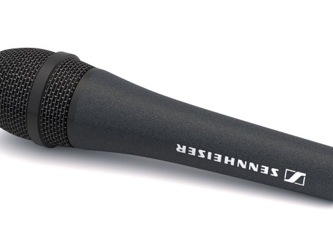 Вокальный микрофон Sennheiser E845 3D Модель
