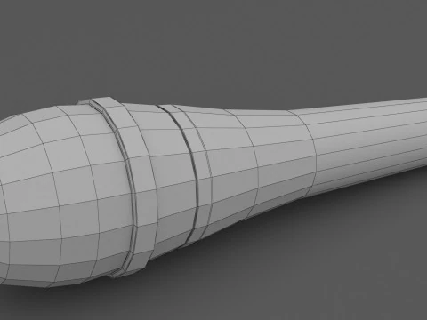 Sennheiser E845 Vocal Microphone 3D Model