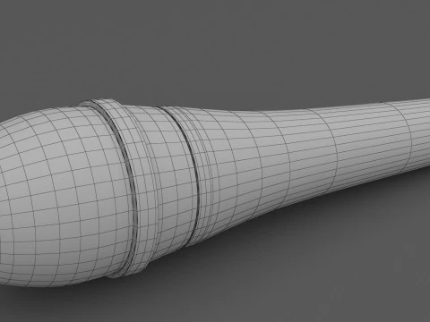 Sennheiser E845 Vocal Microphone 3D Model