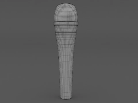 Sennheiser E845 Vocal Microphone 3D Model
