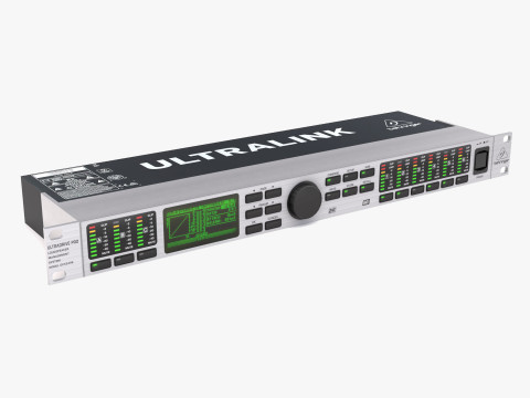 Аудиопроцессор Behringer DCX2496 3D Модель