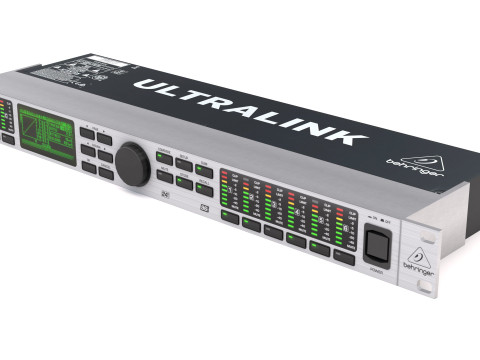 बेहरिंगर DCX2496 ऑडियो प्रोसेसर 3D मॉडल