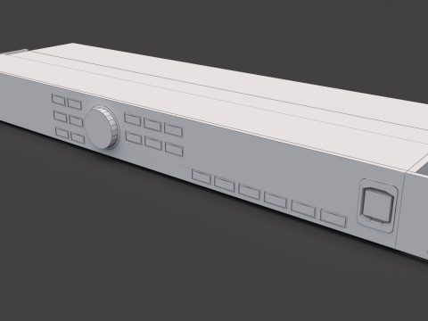 बेहरिंगर DCX2496 ऑडियो प्रोसेसर 3D मॉडल