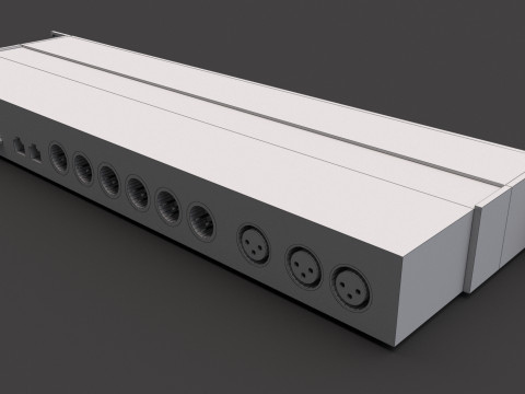 बेहरिंगर DCX2496 ऑडियो प्रोसेसर 3D मॉडल