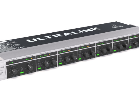 बेहरिंगर एमएक्स882 ऑडियो प्रोसेसर 3D मॉडल