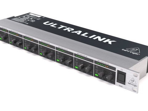 बेहरिंगर एमएक्स882 ऑडियो प्रोसेसर 3D मॉडल