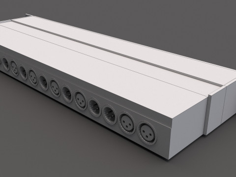 बेहरिंगर एमएक्स882 ऑडियो प्रोसेसर 3D मॉडल