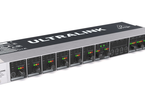 Аудиопроцессор Behringer ZMX8210 3D Модель
