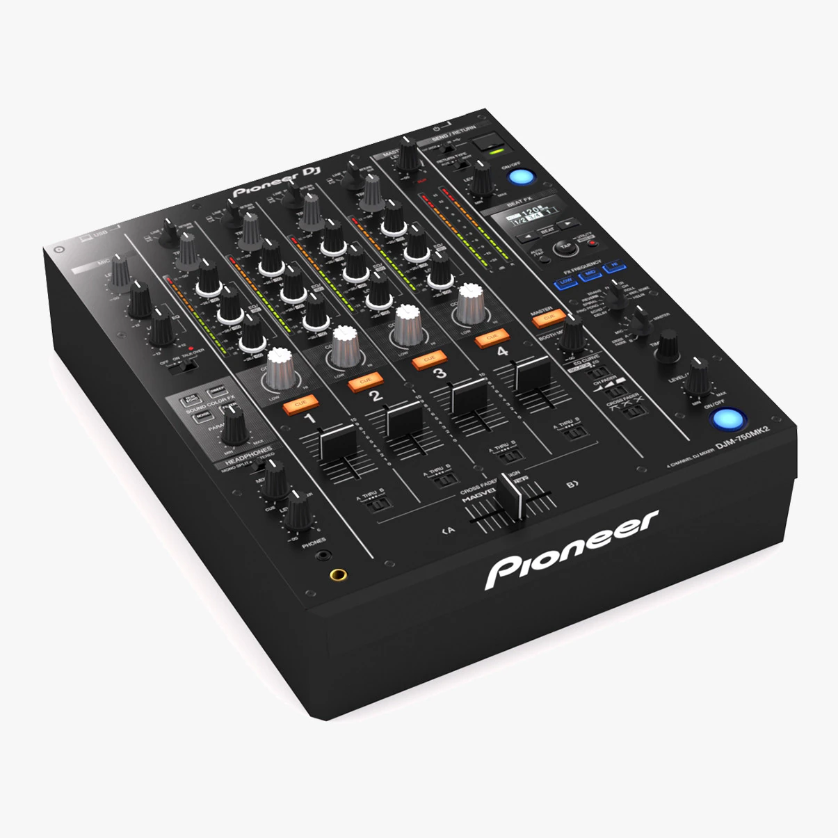 Pioneer DJM-750MK2 3D Model .c4d .max .obj .3ds .fbx .stl .blend