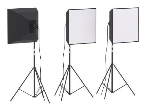 Luce da studio Softbox Modello 3D