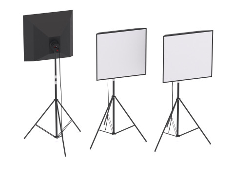 सॉफ्टबॉक्स स्टूडियो लाइट 3D मॉडल