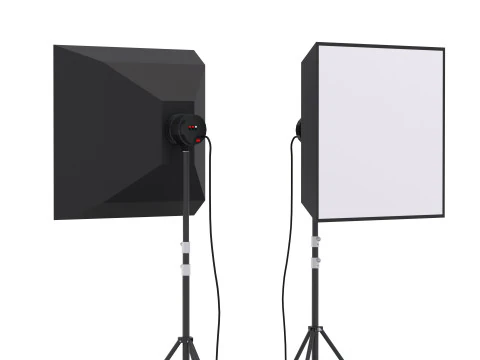 Luce da studio Softbox Modello 3D