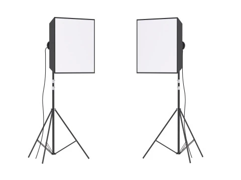 Luce da studio Softbox Modello 3D