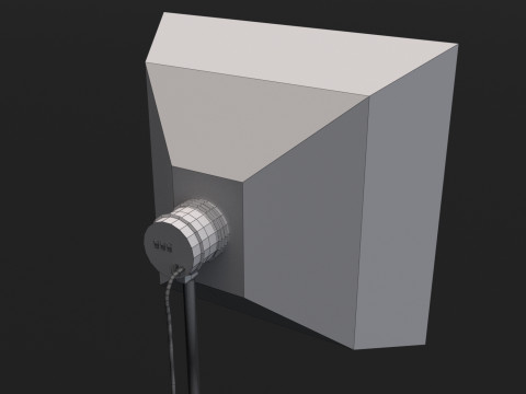 सॉफ्टबॉक्स स्टूडियो लाइट 3D मॉडल