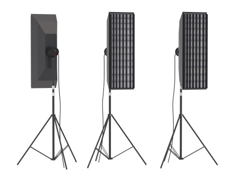 柔光箱影室灯 02 3D 模型