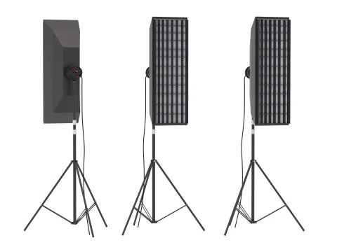 Lampu Studio Softbox 02 Model 3D