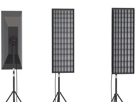 Lampu Studio Softbox 02 Model 3D