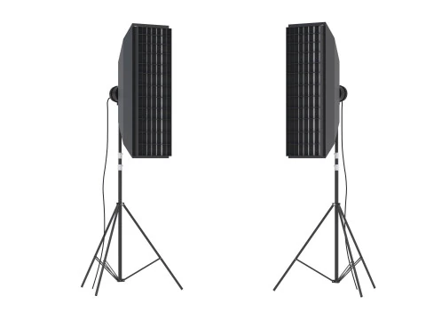 Lampu Studio Softbox 02 Model 3D