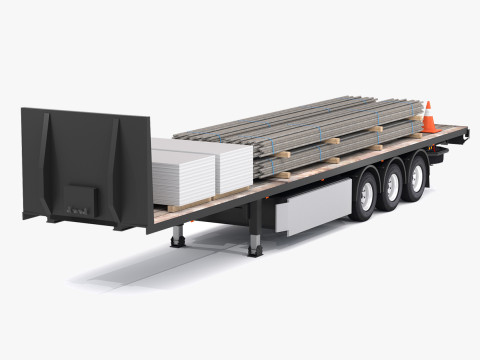 Industrieanhänger 03 3D Modell