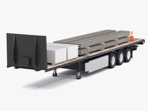 産業用トレーラー 03 3Dモデル