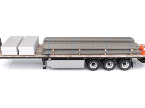 Промисловий трейлер 03 3D Модель