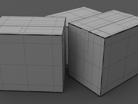 Kotak Karton UPS Model 3D