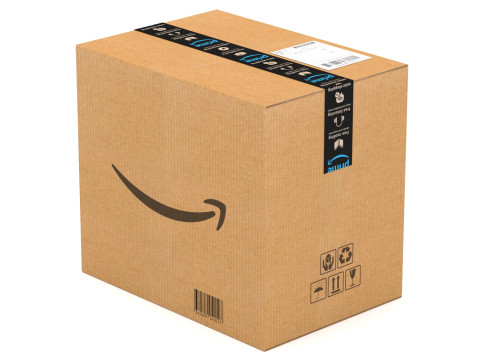 亚马逊纸板箱 3D 模型