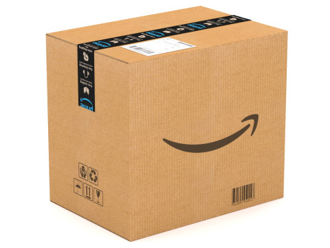 亚马逊纸板箱 3D 模型