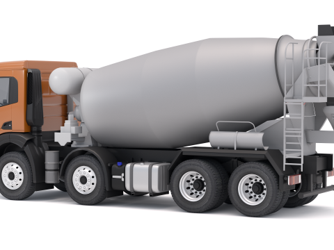 Iveco T-WAY 510 Betonmixer 3D Model