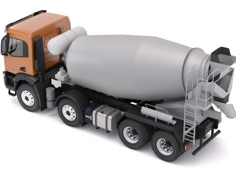 Iveco T-WAY 510 Betonmixer 3D Model