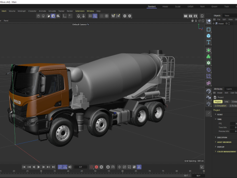 Iveco T-WAY 510 Betonmixer 3D Model