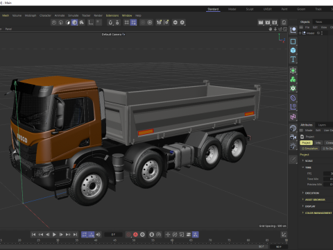 Tipper Iveco T-WAY 510 Model 3D