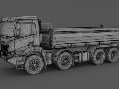 Tipper Iveco T-WAY 510 Model 3D