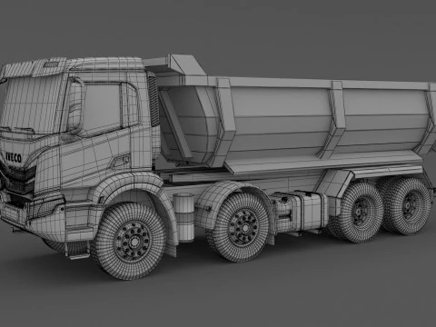 Iveco T-WAY 510 Tipper 02 3D Model