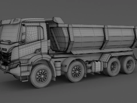 Iveco T-WAY 510 Tipper 02 3D Model