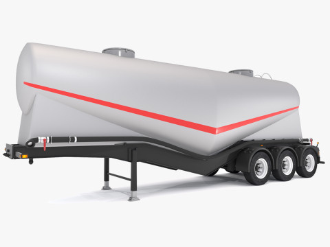 Remolque de cemento Modelo 3D