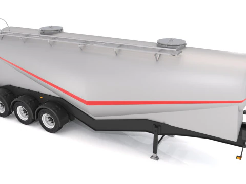Cement Trailer 3D Model