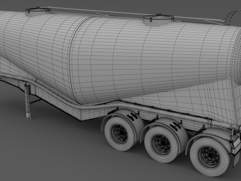 Trailer Semen Model 3D
