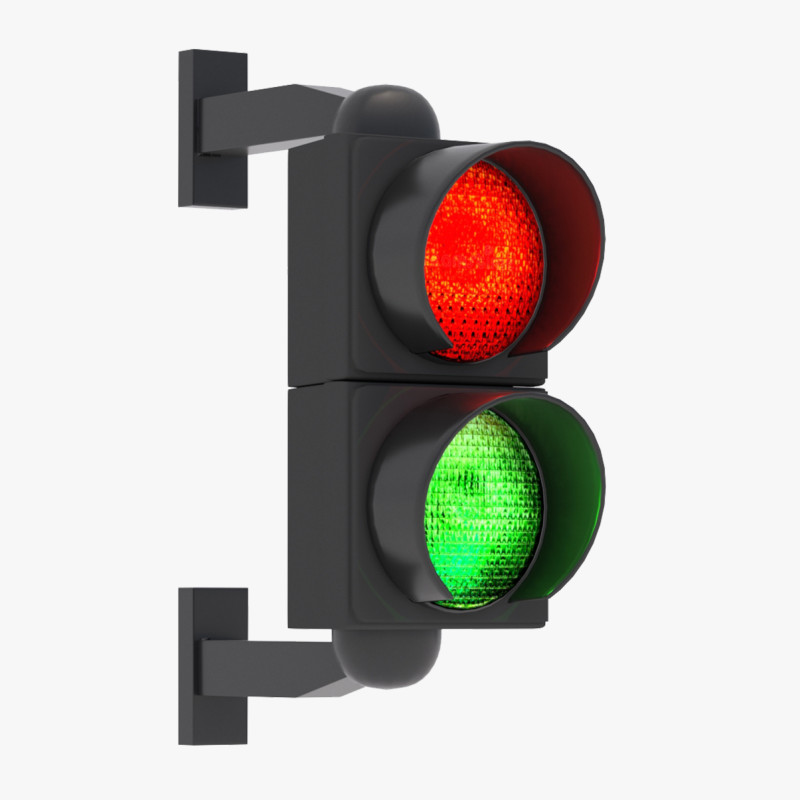 Светофор 05 3D Модель .c4d .max .obj .3ds .fbx .stl .blend