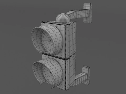Sygnalizacja świetlna 05 Model 3D