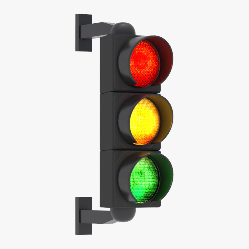 Светофор 06 3D Модель .c4d .max .obj .3ds .fbx .stl .blend