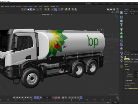 Iveco T-WAY 2021 Bp 연료 유조선 3D 모델
